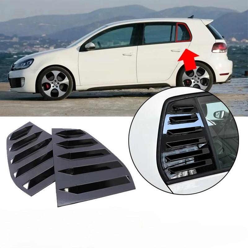 1 paio per Golf 6 Golf 7/7.5 Deflettore Finestrino Posteriore Modifica Presa d'Aria Sportiva Pannello Decorativo Turbolento Finestrino Deflettore GTI/R