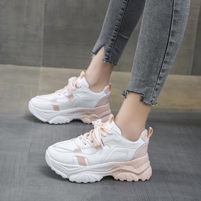 Fashionable New Round Toe Sports Shoes Spring and Autumn  Elegant and Comfortable Thick Soled Casual Women's Shoes