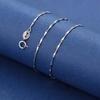 925 Silver Stacked Silver Necklace Zinc Zinc Alloy Collarbone Chain Elegant Glitter Choker Necklace  Bride