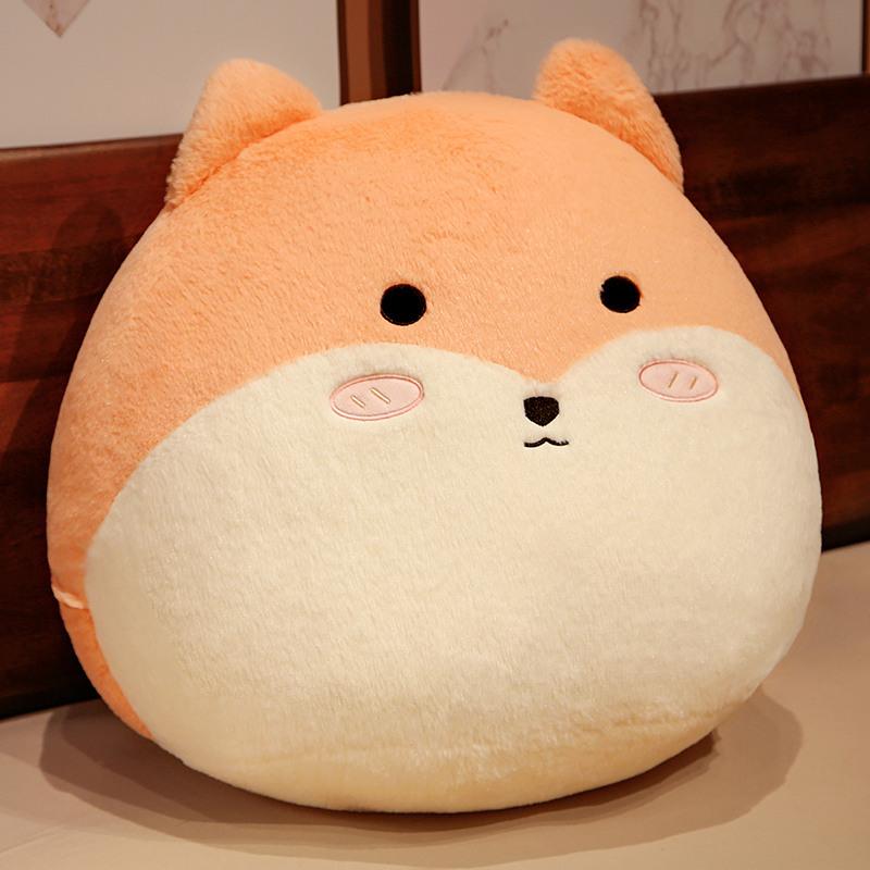 

30/60cm Cartoon Cat Shiba Inu Dog Plush Playthings Kawaii Round Animal Pillow Sofa Cushion Stuffed Perfect For Girls Baby Toddler Birthday 30cm