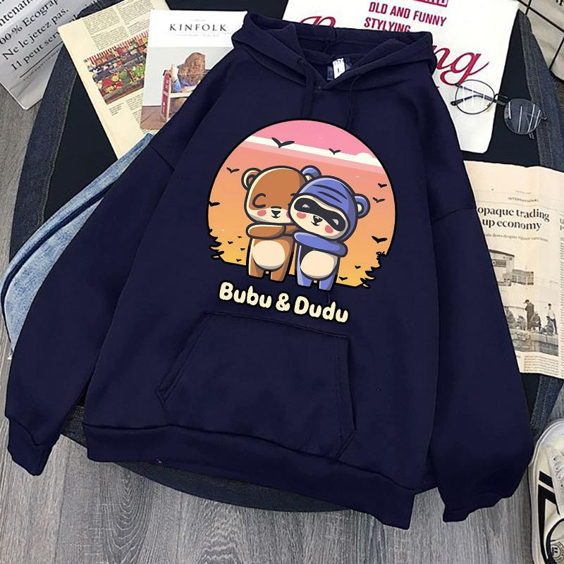 2024 Damen Herren Gothic Streetwear Kawaii Vintage Cartoon Sweatshirts Lustige Grafik Kapuzenpullover Bubu Dudu Y2k Print Hoodies Kleidung