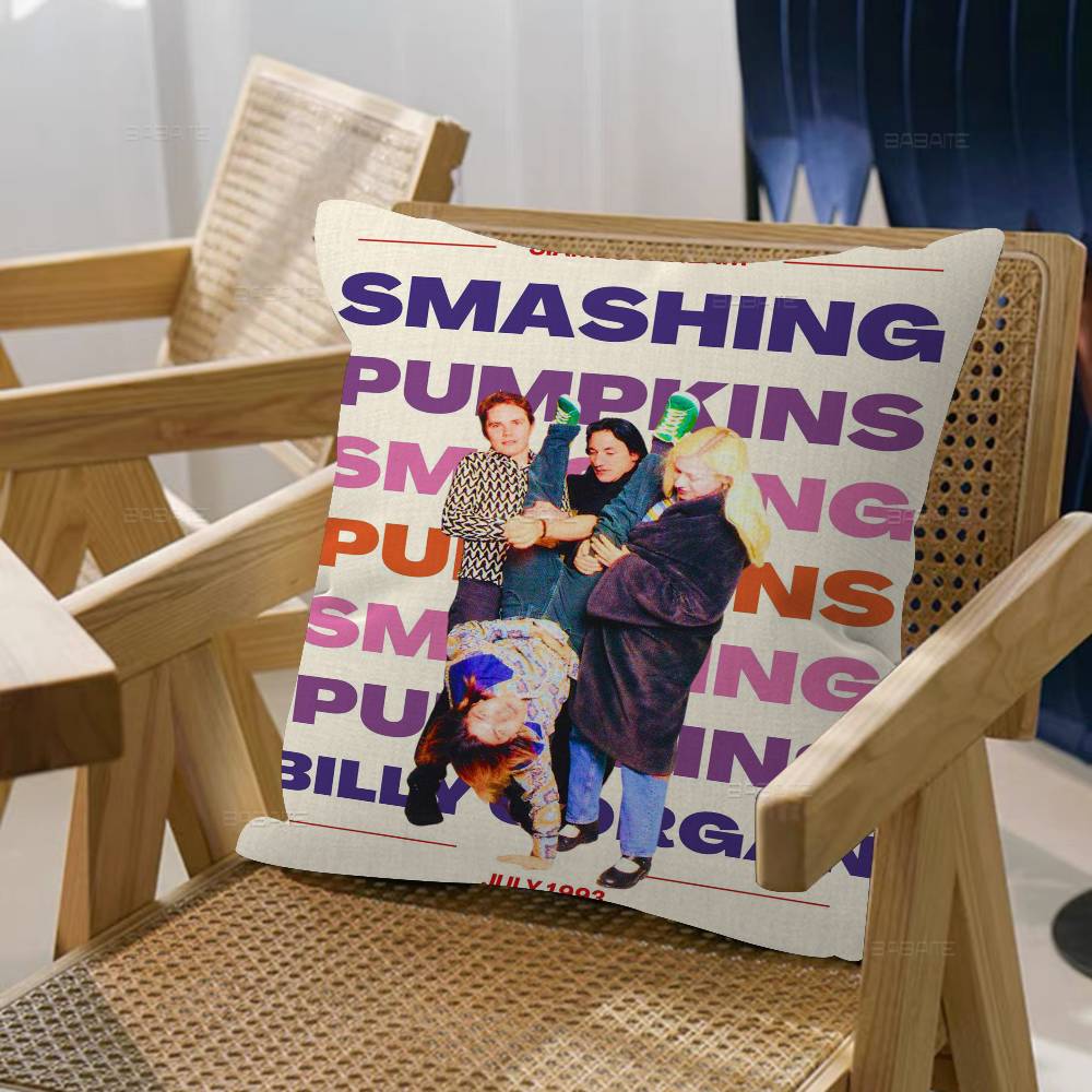 The S-Smashing Pumpkins Band Personalized Pillow Dust Cover Bedroom Kids Party Decoration Pillowcase Birthday Children Gift