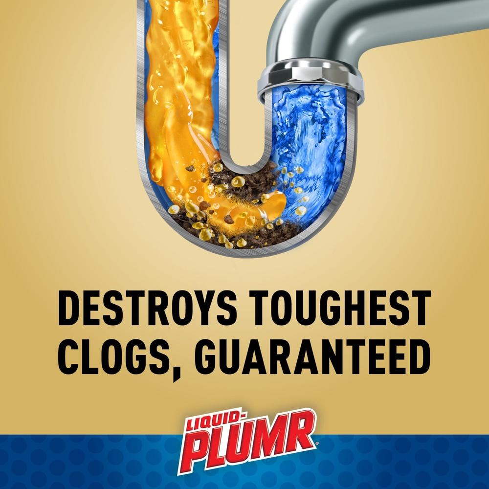 Pro Strength Drain Clog Remover Gel PipeGuard 3 In 1 Clog Eliminator Septic Safe Hair Grease Soap Scum Cleaner Kitchen Sink