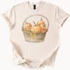 Fall Pumpkin Basket Graphic Tee Autumn Harvest Pumpkins Shirt Thanksgiving Aesthetic Farmhouse Pumpkin Patch T Shirt Gift for Her