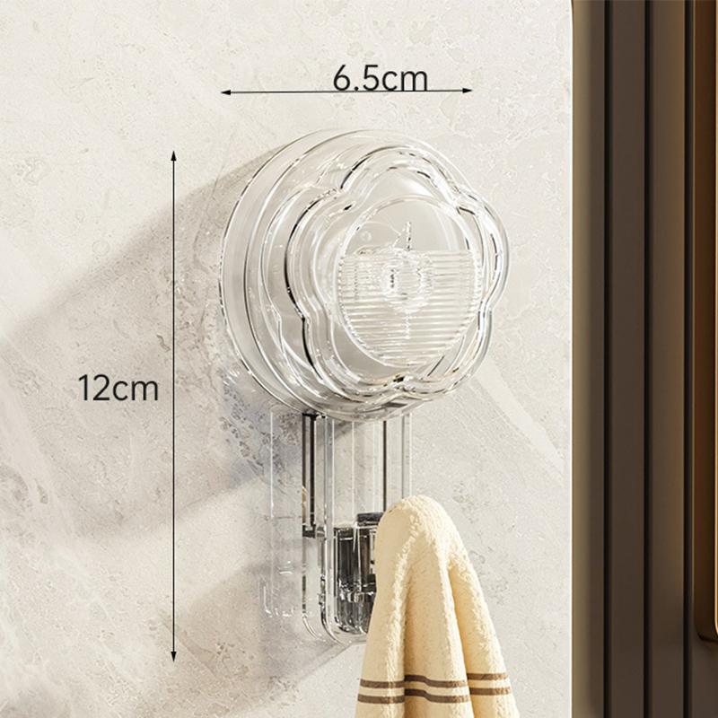 Modne haczyki w kształcie kwiatów z mocnymi przyssawkami, próżniowe, wielokrotnego użytku, haczyki prysznicowe, wytrzymały haczyk na ubrania, haczyk na ubrania bez śladu