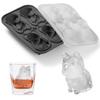 Moule à glaçons Bouledogue Français, 4 Cavités Formes Amusantes Plateau à Glaçons Bouledogue Français Pour Whiskey, Cocktail, Bourbon