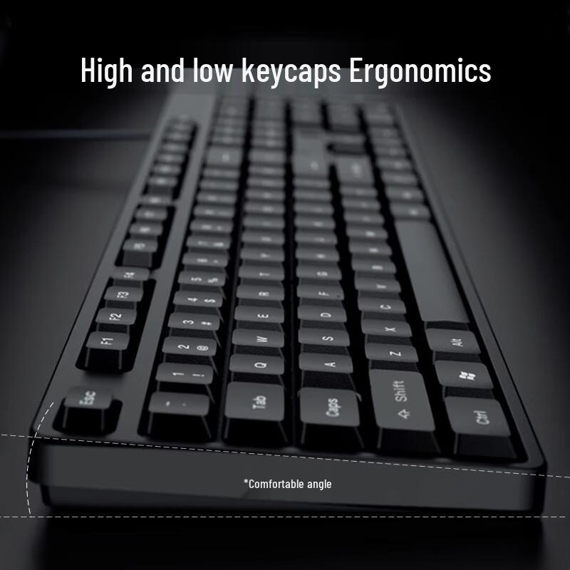 You Shi Wired Silent Office Keyboard and Mouse Set