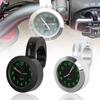 Motorcycle Handlebar Clock For 7/8" To 1" Handlebars, Billet Aluminum Waterproof Shock-absorbing Handlebar Clock Watch, Luminous Design, Universal Acc