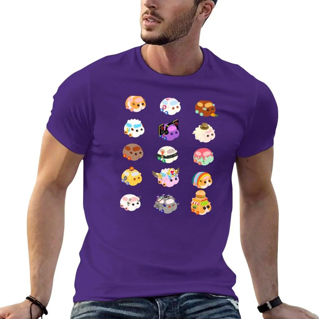 Pui Pui Molcar Assorted Characters  Pink TShirt hippie clothes sports fans blanks mens t shirts casual stylish