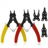 4-in-1 Combination Snap Ring Plier Set - Universal Spring Shaft Dismounting Clamp Plier Head Hardware Repair Hand Tool