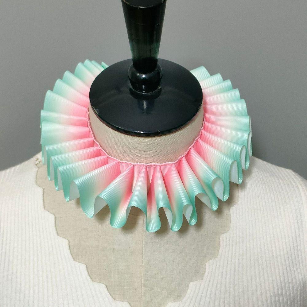 Vintage Neck Ruffled Collar Detachable Renaissance False Collar Collar Accessory