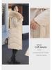Women's Knee-Length Double-Sided Down Cotton Coat with Large Fur Collar Hood - New Winter Fashion.