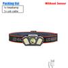 USB rechargeable sensor, LED headlights, ultra bright headlight head, wearable fishing light, multiple lighting modes, mountain climbing adventure