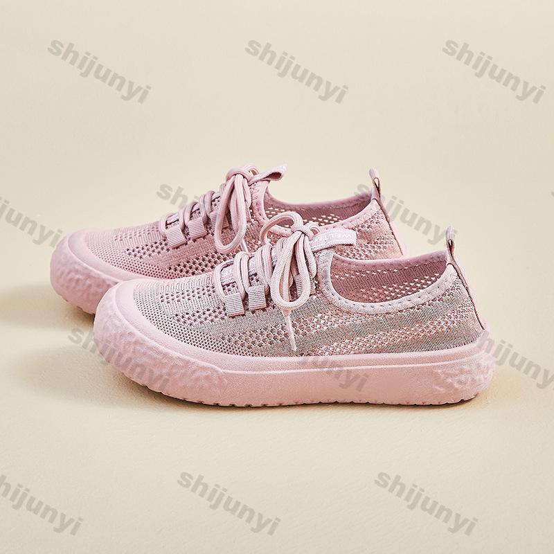 Fashion Women's White Casual Shoes 2025 Summer Fly Weave Mesh Breathable Comfortable Flats Fashion Cross Tied Non Slip Vulcanized Shoes