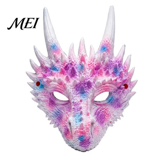 Breathable Cosplay Props for Adults Dragon Masque Adults, Halloween 3D Detailed Comic Exhibition Headgear Full Face Festival, Carnival Masquerade