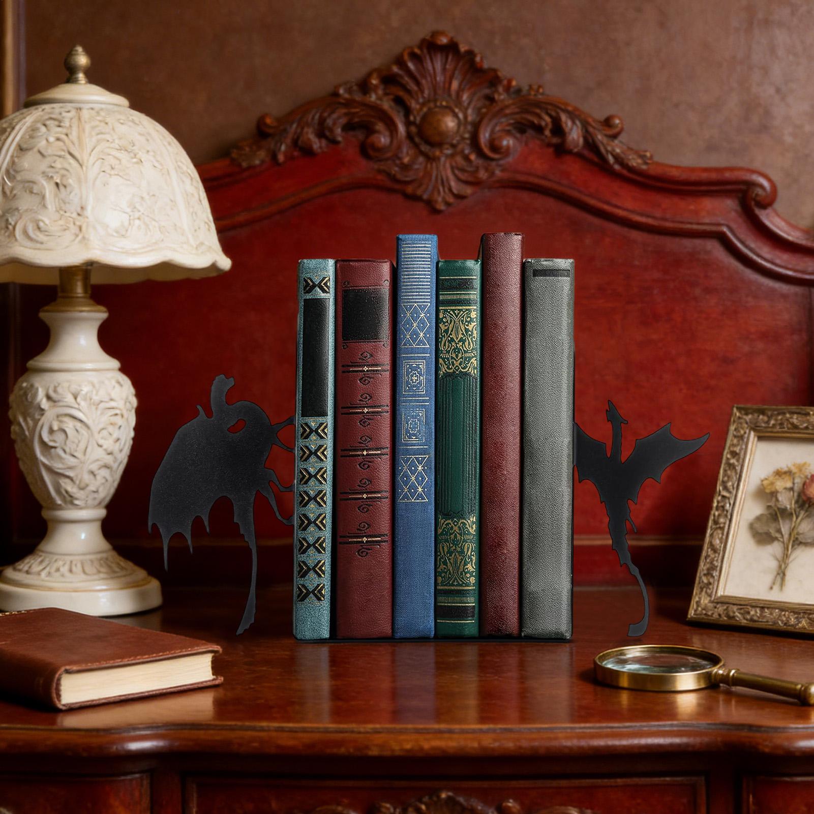 

Black Book Ends Creative Dragon Metal Book Stand Decorative Gothic Book Holders Book Holder Rack For Home Bookshelves China Mainland