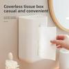 Tissue Box, Kitchen and Household Multi-functional Face Towel, Garbage Bag, Non-perforated Storage Box, Wall-mounted Tissue Box