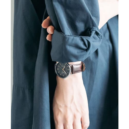 BERING Men's & Women's (Unisex) Watch, Japan Exclusive, Brown Calf Leather & Silver Stainless Steel with Mesh Strap, Sapphire Crystal, Changes 14236-0