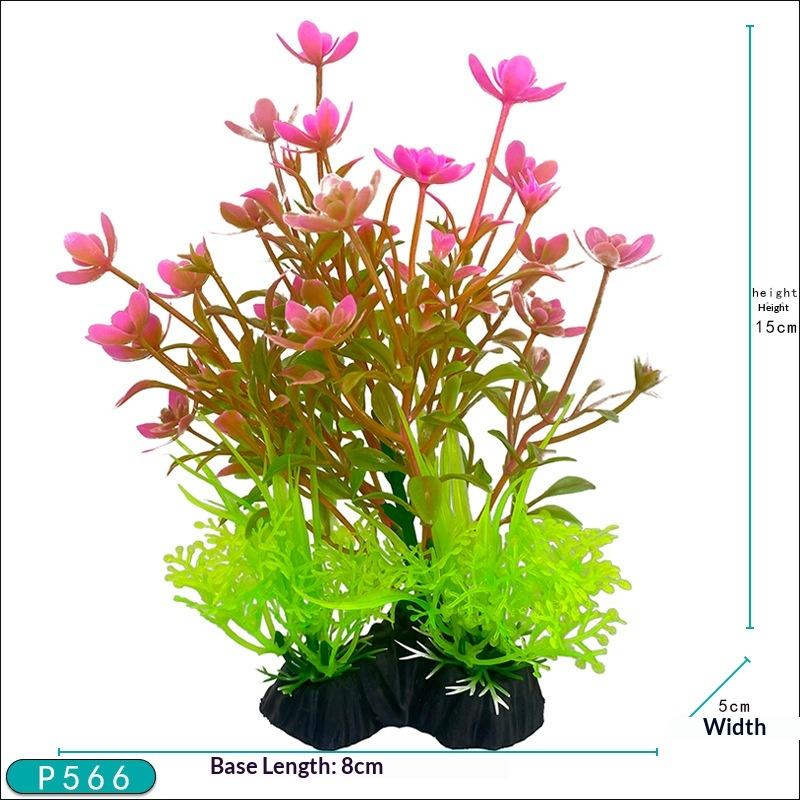 2Pcs DIY Decor Plants 5.5inch Fish Tank Simulation Plant Aquarium Artificial  Water Grass Fish Tank Decorations Micro-landscape