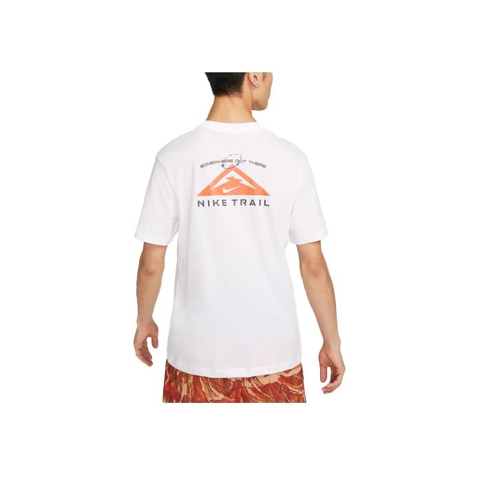 Nike Trail Dri-Fit Scenic Print Crew Neck Short Sleeve T-Shirt Men Tops White FD0121-100