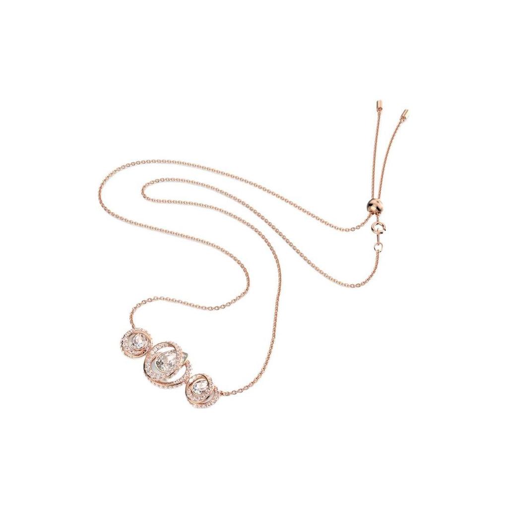 Swarovski Generation White Rose Gold Tone Crystal Necklace Women necklace 5636589