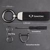 Fashion Suede KeyChain Horseshoe Buckle Key Ring Car Key Rings For SsangYong Actyon Korando Kyron Musso Rexton Tivoli