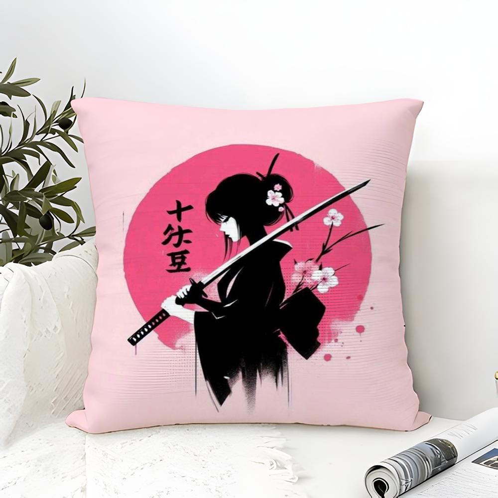 Cool cartoon Japanese ninjas Pillow Case linen pillow case sofa home decor cushion cover cushion cove