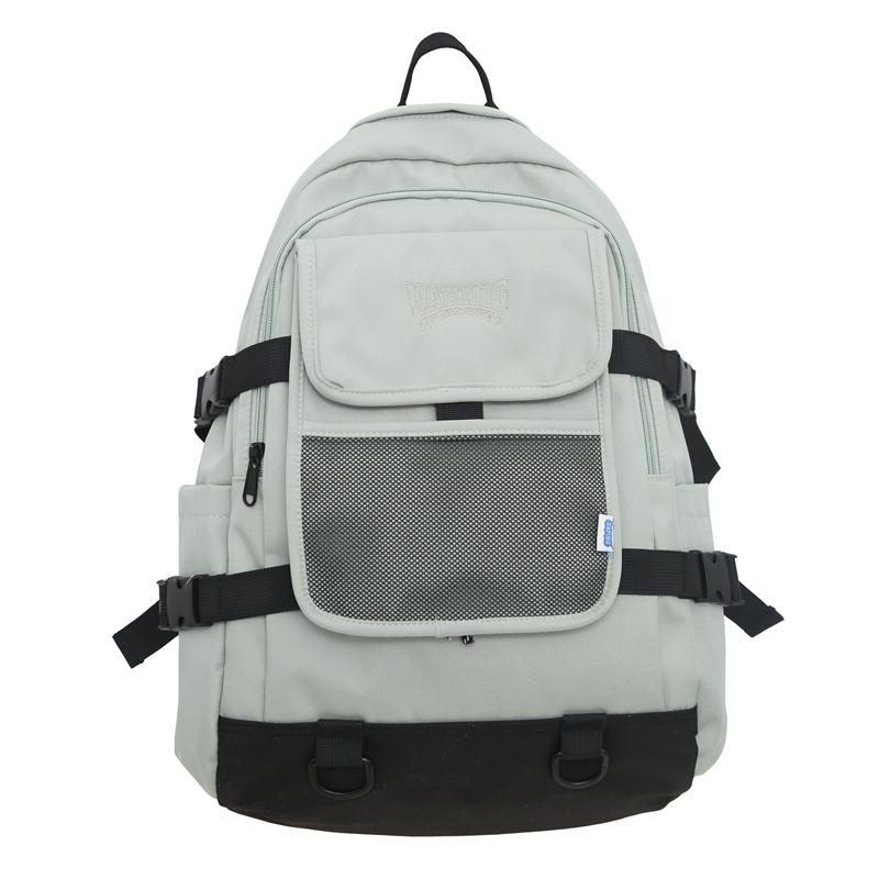 Студенческий однотонный школьный рюкзак женский дорожный рюкзак младших школьников — фото 21