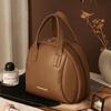 Shell Bag PU Leather Cosmetic Bag Zipper Small Square Bag Simple Makeup Pouch Bag  Travel
