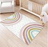 Rainbow Rug for Girls Bedroom Colorful Rug Area Rugs for Nursery Kid Room Non-Slip Soft Polka Dot Carpet Kids Home Rugs