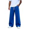Pantalon de survêtement décontracté à jambe droite de couleur pour homme