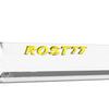 CUESOUL ROST 77 Transparent Big Wing Set of Clear Flights with Yellow Large One-Piece Flights, Shape, 3, Logo, (CS-77-11T1-L)