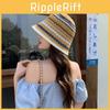 Knitted Fashionable Hollow Fisherman Hat With Color Splicing Design Daily For