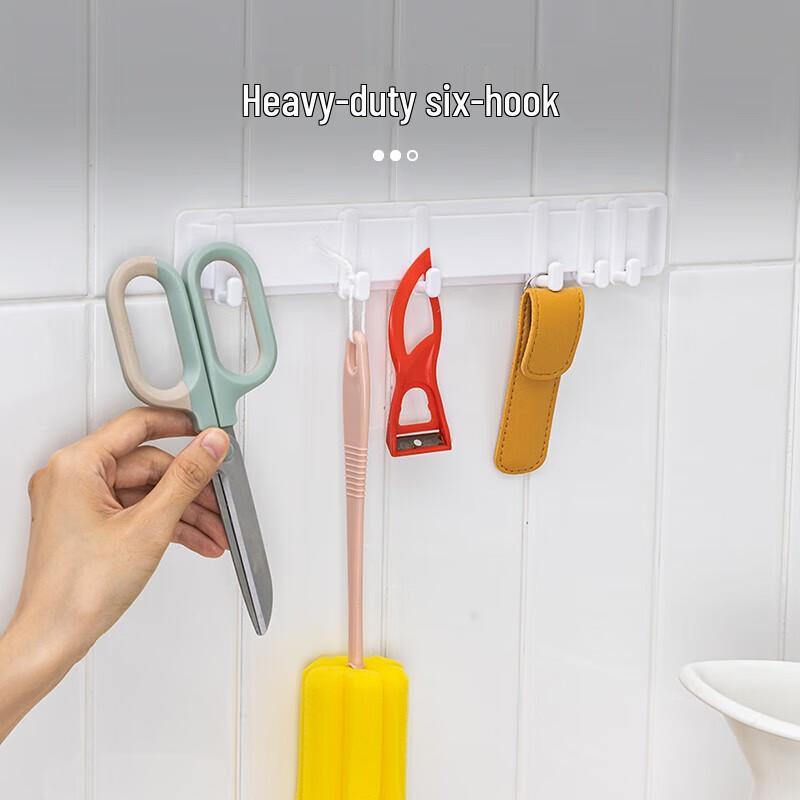 Deli No-Drill Multi-Hook Strip (LQ302, 10-Pack)