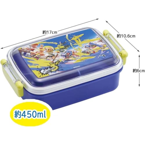 Skater Children's Lunch Box 1 Tier 450ml Fluffy Dome Shape Antibacterial Kids Lunch Made In Japan Splatoon 3 Boys RBF3ANAG