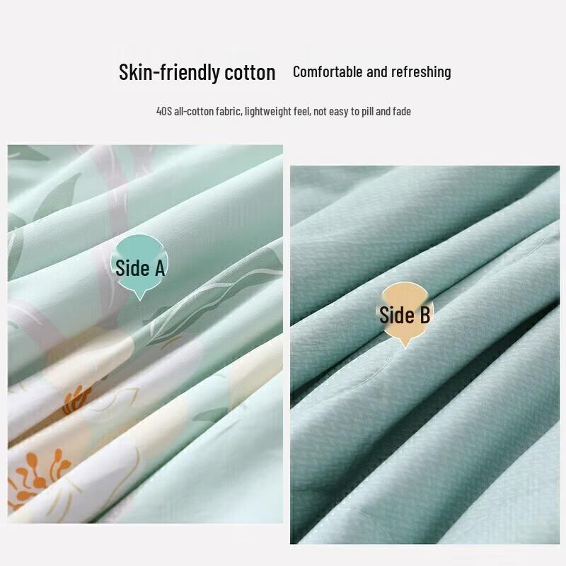 Mercury Home Textiles Pure Cotton & Soy Fiber Summer Quilt