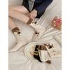Puppy Embroidered Medium Tube Socks Flanged Cartoon Dachshund Dog Vertical Strip Stacking Socks Cute Niche Socks Women