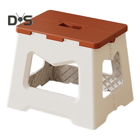 Skládací lavice Multifunkční podnožka Přenosný sedák Plastová stolička s rukojetí pro batolata seniory