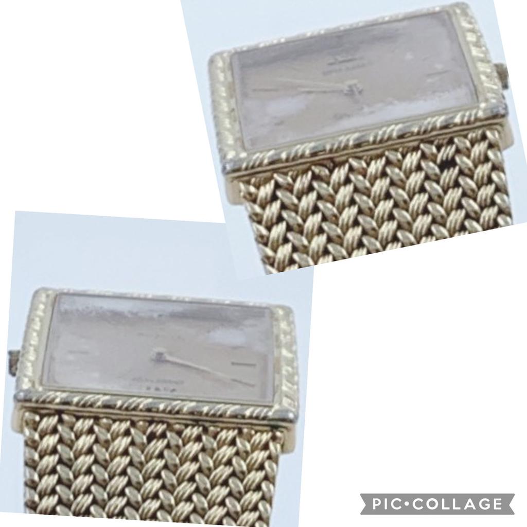 Working Good SEIKO Dolce 9531-5100 Quartz Square Roman Gold Dial Analog Mesh Strap Women's Watch 3-Hand