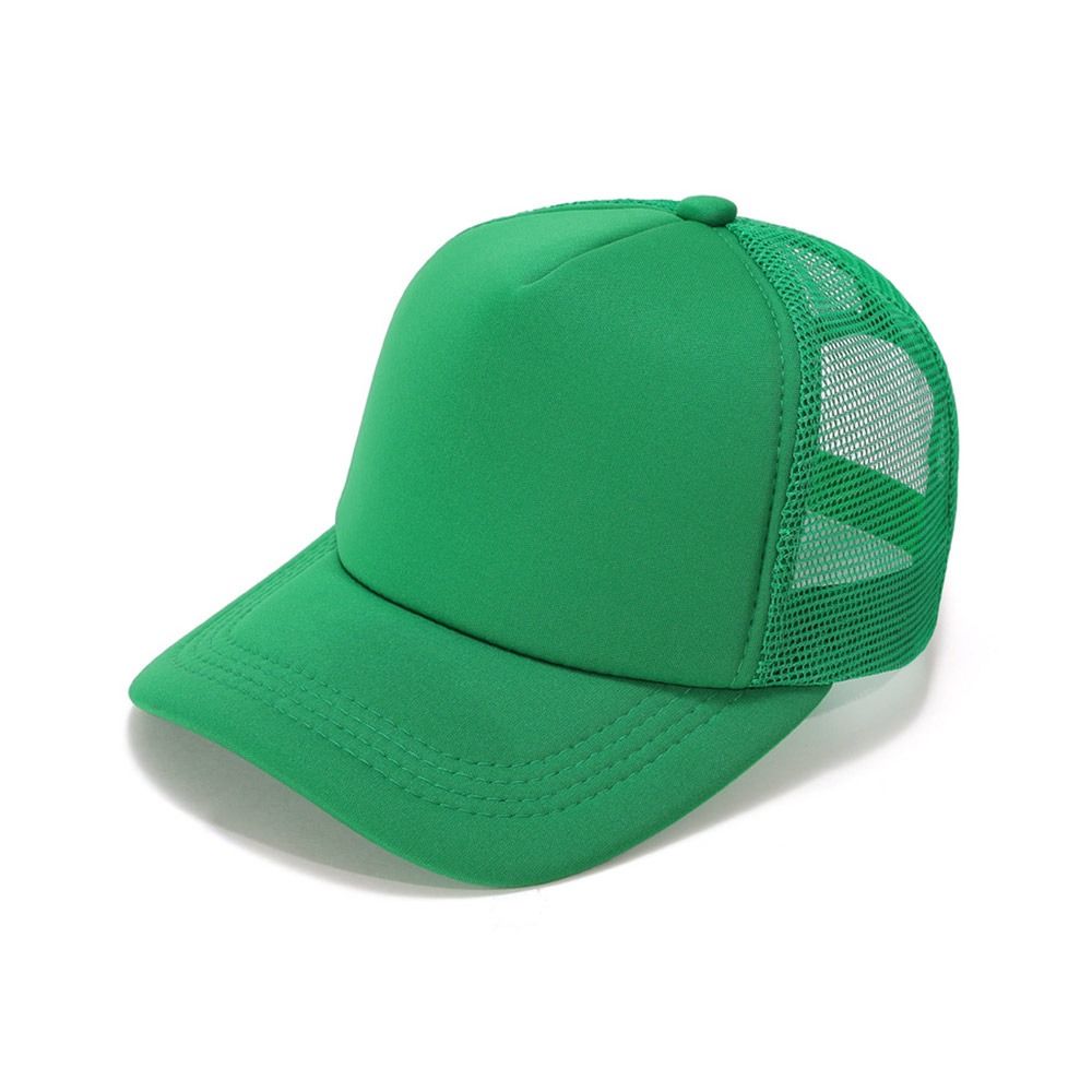 Fashion Spong Mesh Baseball Cap Wide Brim Adjustable Peaked Cap Breathable Trucker Hat Summer