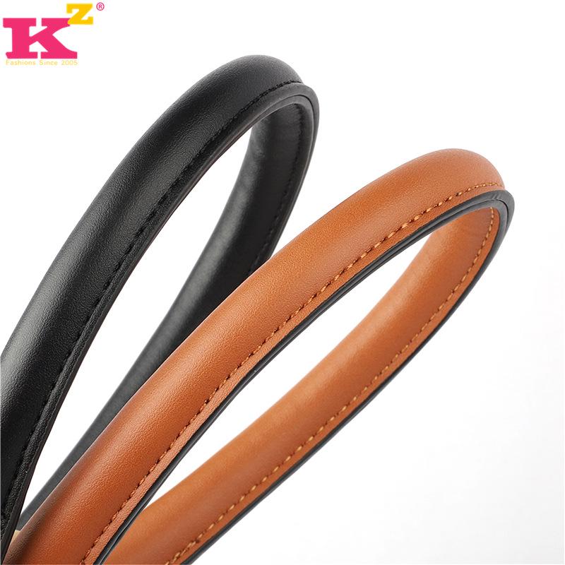 New Solid Color PU Leather Bag Strap and Handle in Black - Replacement Handbag Accessory