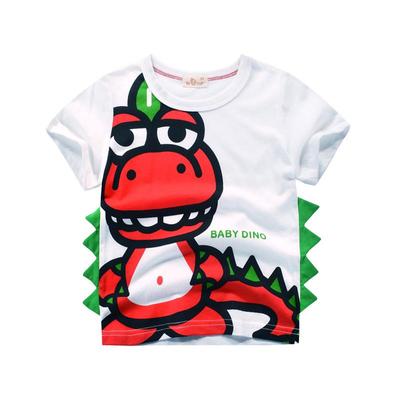 Korean Style Dinosaur T-Shirt for Boys - Summer 2025 Collection
