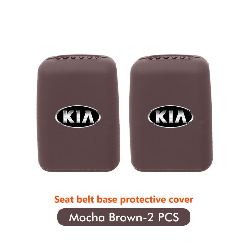 RVGH1 Car Seat Belt Protection Silicone Buckle Clip Cover For KIA Cerato Proceed Venga Stonic Picanto Sorento Stinger