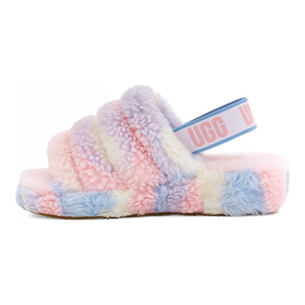 UGG Fluff Yeah Slide Cali Collage Women's 1120070-PSTR