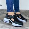Frauen Mode Vulkanisierte Turnschuhe Plattform Einfarbig Wohnungen Damen Schuhe Casual Atmungs Keile Damen Walking Turnschuhe