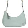 Tb Mercer 22 Spring Summer Silver Chain Double Shoulder Strap Fabric Underarm Bag Shoulder Bag Small Women Bags Ceramic-Blue 88885-473
