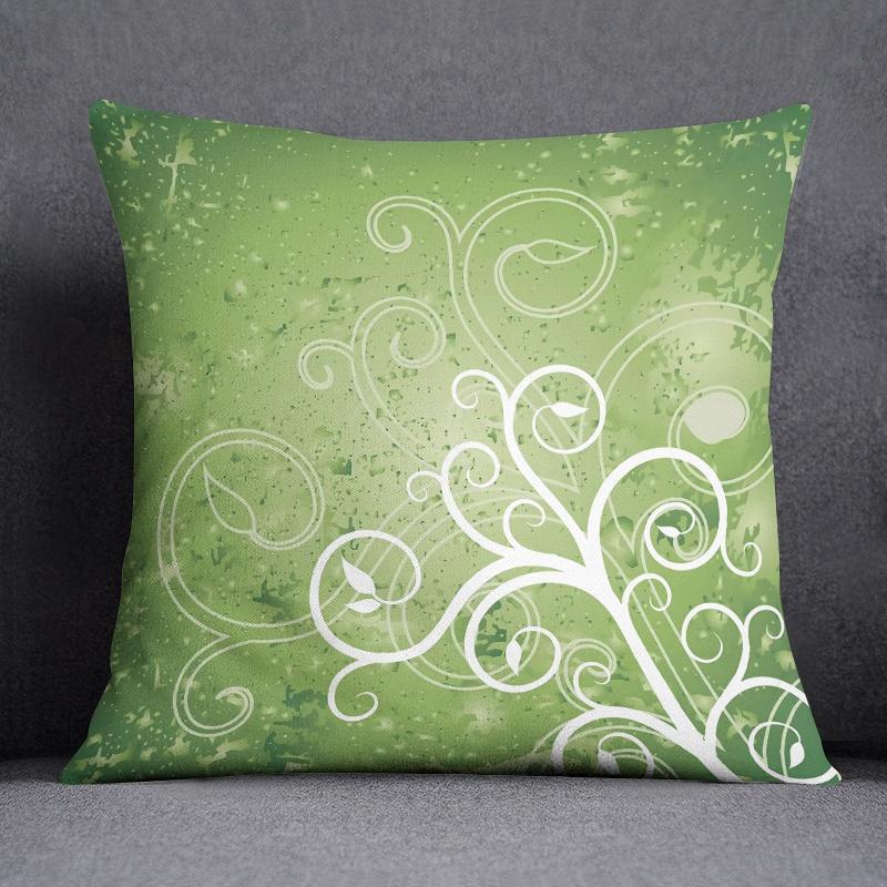 Tropical Leaves Series Pillow Gift Home Office Decoration Pillow Bedroom Sofa Car Cushion Cover Pillow Case (45cm * 45cm)