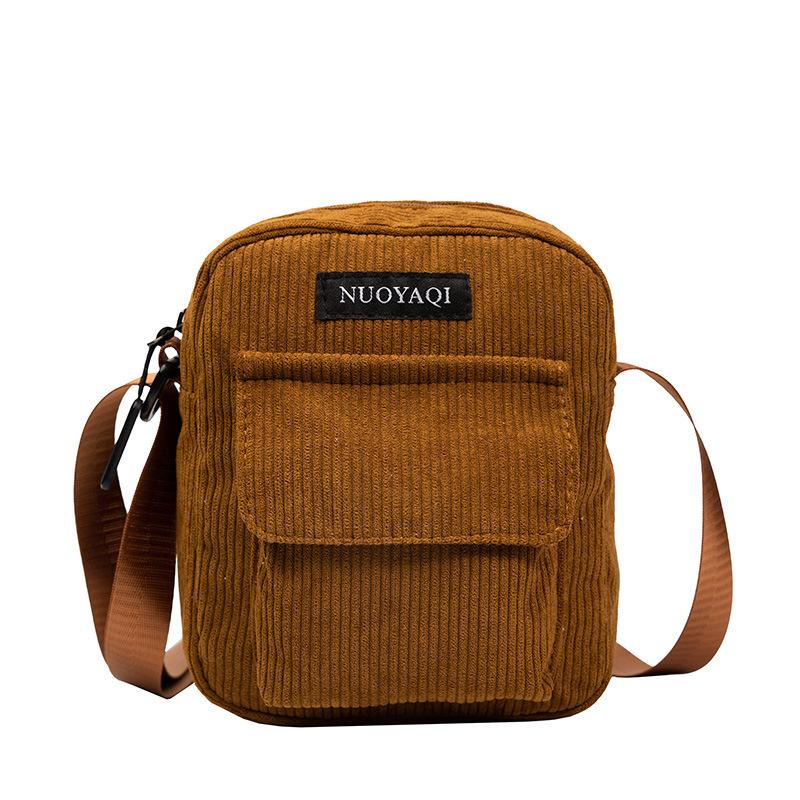 

Літня модна сумка через плече 2024 року для відпочинку на свіжому повітрі, спортивна жіноча оксамитова сумка-почтальон, маленька полотняна сумка коричневий