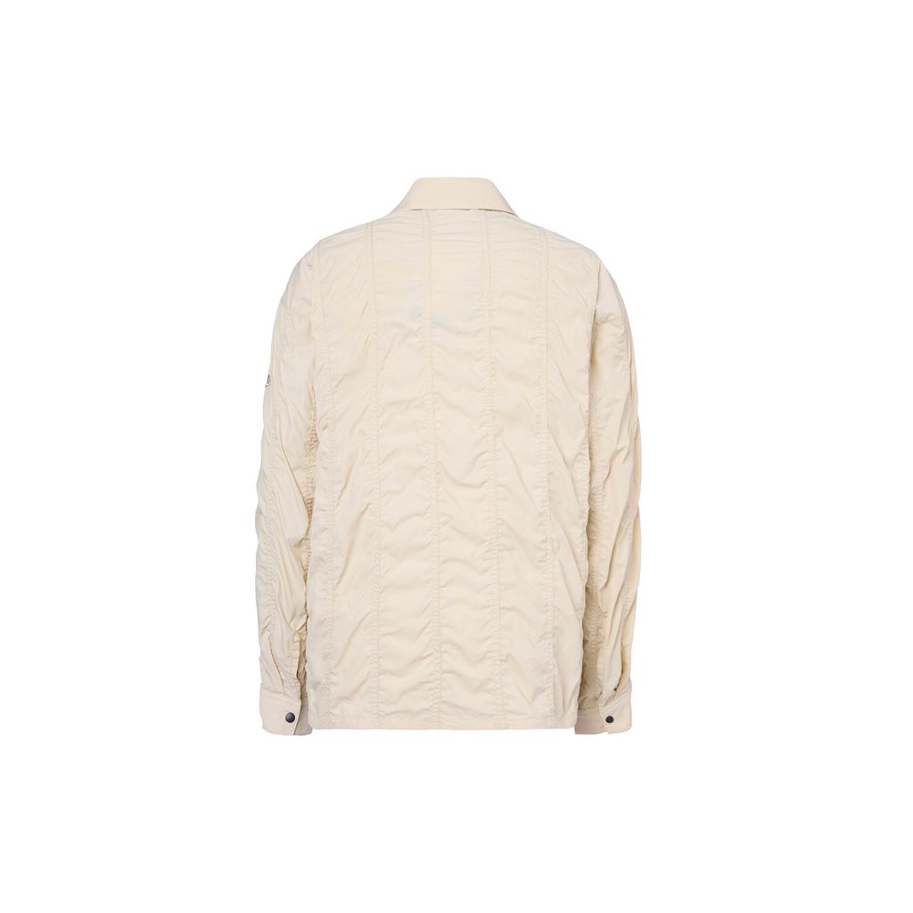 Nike Sportswear Tech Pack Textured Woven Long Sleeve Shirt Men Tops Sand-Dune White FB7364-126