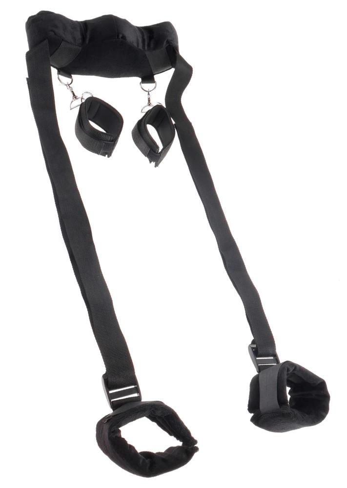 Fetish Fantasy Series - Leg and Arm Harness with Neck Collar Black
